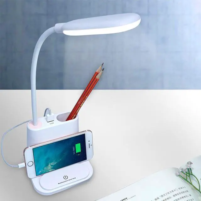 Alt view image 3 of 5 - Touch Dimmable Lights Led Desk Lamp USB Rechargeable Table Lamps for Children Kids Reading  Study Bedside Bedroom Living Room