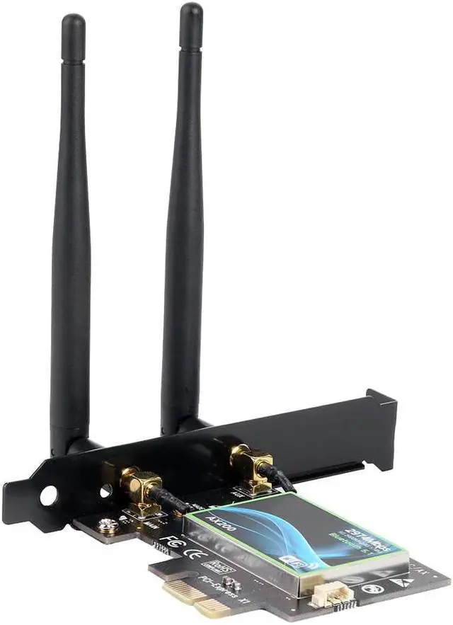 Alt view image 2 of 5 - Band 2974Mbps Wireless Wifi Adapter WIfi 6 AX200 PCI-E Adapter 2.4G/5Ghz Bluetooth 5.0 Wi-fi Receiver Antenna Network Card