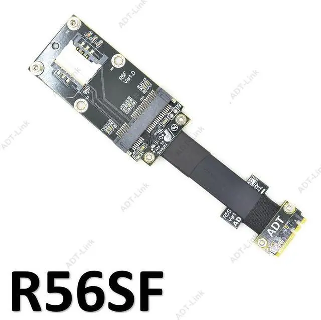 Alt view image 2 of 5 - mPCIe to M.2 key A.E. extension cable , mini pcie mPCI-e Card to NGFF M2 A.E. slot extension adapter cable