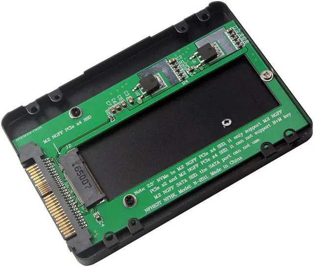 Alt view image 3 of 5 - Laptop M.2 PCIe X4 To U.2 Portable Adapter Card High Speed Universal NGFF 2.5 Inch NVMe SSD Converter Professional