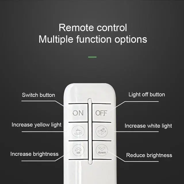 Alt view image 5 of 5 - Arm Table Lamp 64 LEDs Clip Flexible Led Desk Lamp 5 level Brightness&Color Eye Protection For Bedroom Reading Study Office