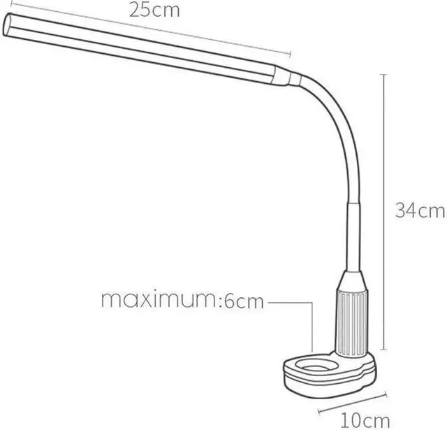 Alt view image 5 of 5 - lamp USB led Table Lamp  Table lamp with Clip Bed Reading book Light LED  lamp Table Touch 3 Modes