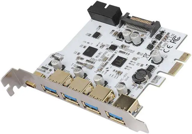 Alt view image 2 of 5 - To Usb3.0 4-Port Type-C Adapter Expansion Card Connector Dual Interface For Windows Xp Vista Windows 7 Linux Windows