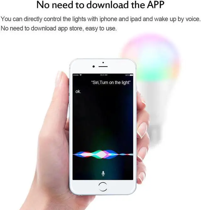 Alt view image 5 of 5 - Control Study Table Lamp For Apple IOS Homekit App E27 RGB WIFI Bedroom alexa Siri Smart Home Lighting Desk Light Led Bulb