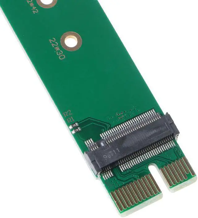 Alt view image 4 of 4 - PCI-E 3.0 1x x1 to NGFF M-key M key M.2 NVME AHCI SSD Vertical Adapter Card for XP941 SM951 PM951 960 EVO SSD