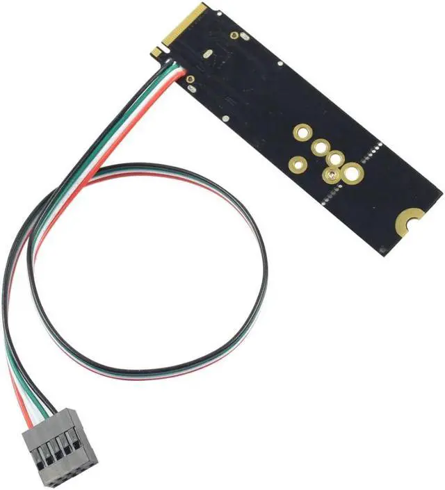 Alt view image 3 of 5 - 6+12 Pin Bluetooth Wifi Wireless Card Module to M.2 Key M PCIe X4 Adapter Card for NGFF M.2 Converter Card