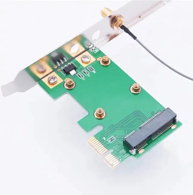 Alt view image 3 of 5 - PCI-E to Desktops PCI-E Card Adapter Wireless Networks Card  PCIE PC Laptop Wireless Networks Card Adapter Card H-best