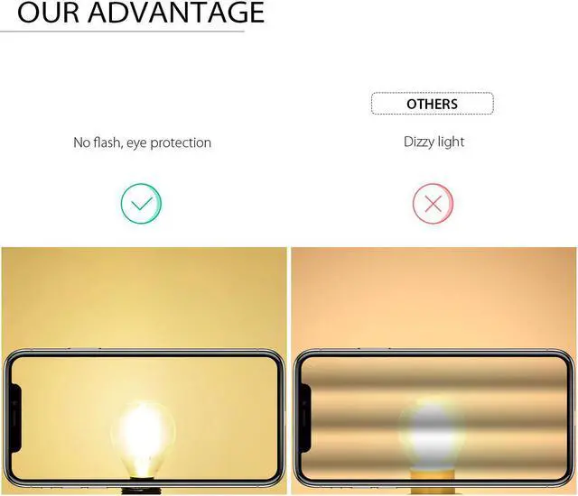 Alt view image 3 of 5 - 6pcs/Lot LED Light Bulb Filament 4W E27 C35 2700K Warm White Replacement 40W 470lm Rustic Candle Shape Bulbs Led Table Desk Lamp