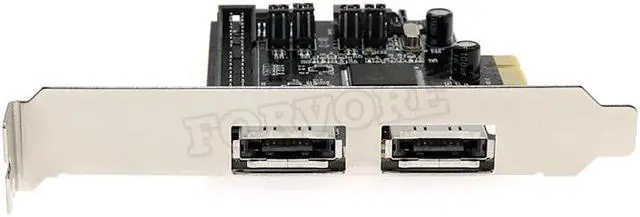 Alt view image 2 of 5 - 2 port SATA IDE PCI e Adapter Card PCI e to SATA IDE eSATA x2 Combo Adapter Converter RAID Controller Card Chip JMB363