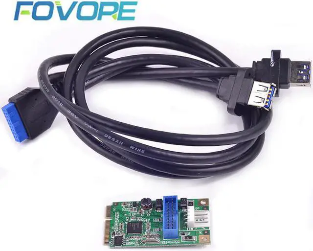 Main image of PCI express USB Adapter   PCI e to 2 port USB 3 Adapter Card  PCIe USB3.0 converter With Cable