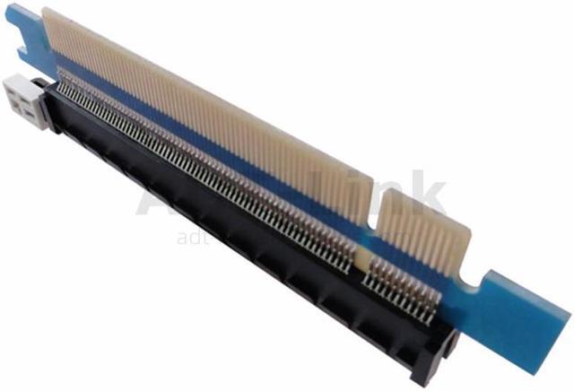 Alt view image 4 of 6 - PCIe 164 Pin 16x Male to Female Riser Extended Card Adapter PCI-e Express Test DIP slot With Fixing plate for 1U 2U 3U STD