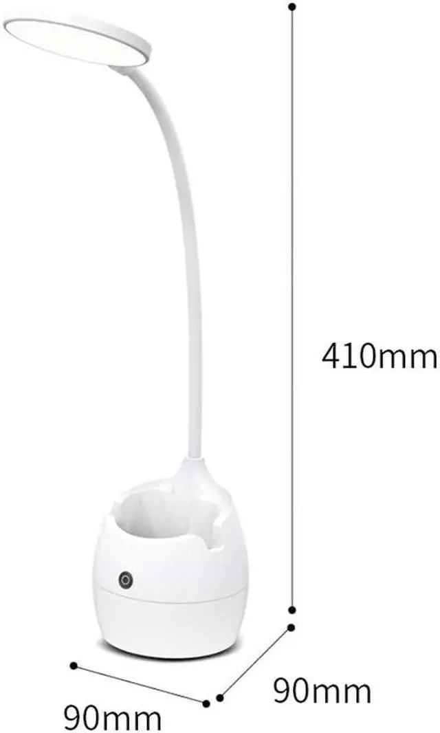 Alt view image 3 of 7 - LED Table Lamp student read desk lamp USB rechargeable study office table light Portable bending Bedside night light
