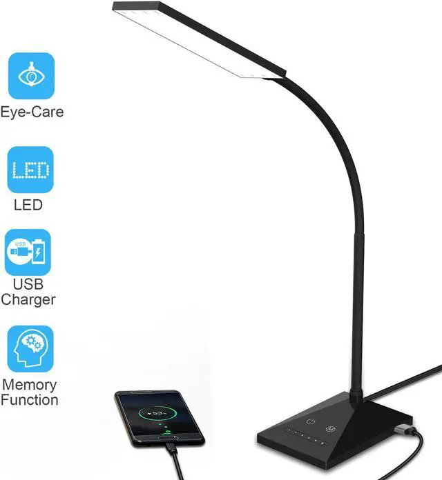 Main image of 12W 72LED Desk Lamp Flexible Touch Sensor LED Reading Dimmable Lamp Night Light