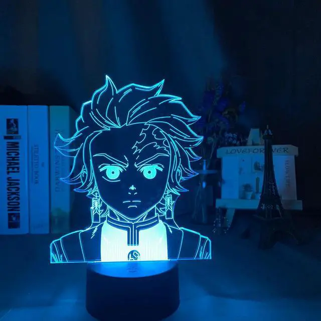 Main image of No Yaiba Tanjiro Kamado Figure Led Night Light for Kids Bedroom Decor Nightlight Child Desk 3d Lamp Demon Slayer Gift
