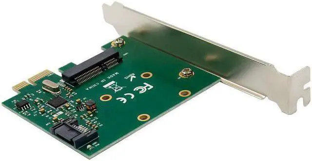 Alt view image 3 of 4 - on card PCIE SATA 3.0 Desktop SSD Hard Drive Expansion Card 6Gbps MSATA NGFF Adapter Chip Asmedia ASM1061 Controller