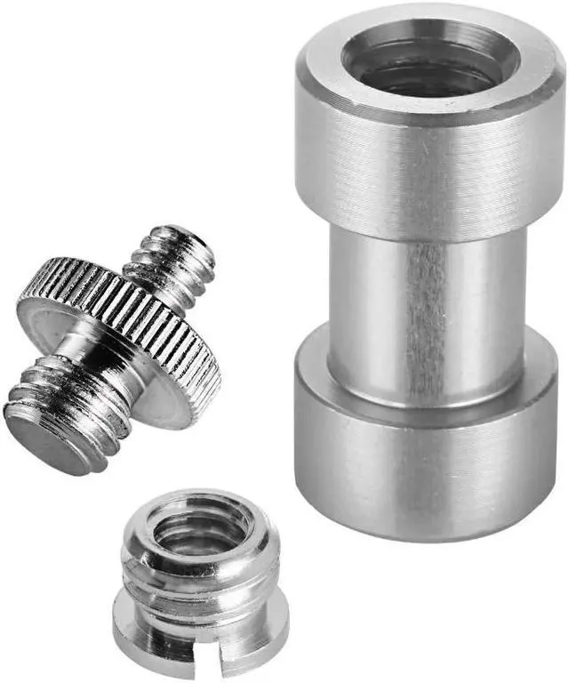 Alt view image 5 of 5 - 15 Pieces 1/4" 3/8"Metal Threaded Screw Converter Adapter for DSLR Camera,Tripod,Shoulder Rig,Light Stand,Camera Cage