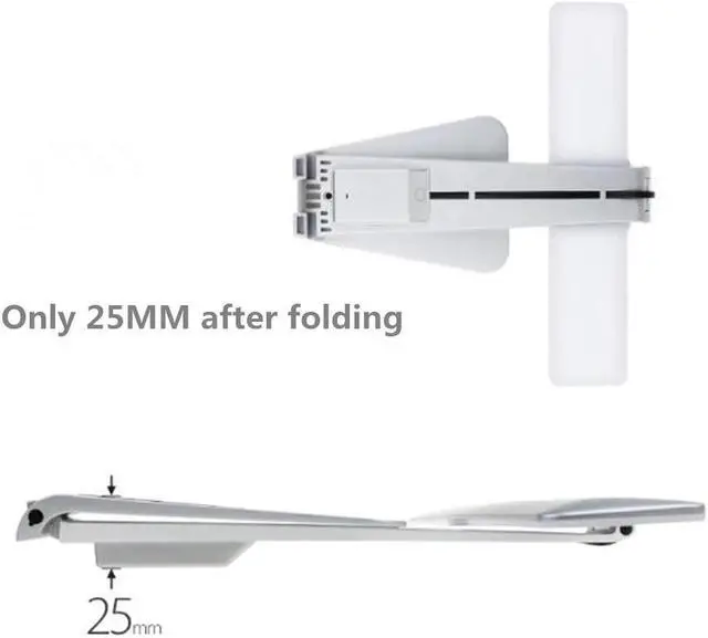 Alt view image 3 of 5 - Rechargeable Folding Ultrathin Mac Style Desk Lamp Touch Dimming Table Night Light for Children Kids Reading Study