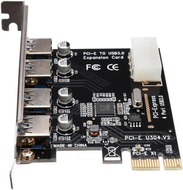 Alt view image 5 of 6 - For Desktop 1 Set Professional 4 Port PCI-E To USB 3.0 HUB PCI Express Expansion Card Adapter 5 Gbps Speed Pohiks