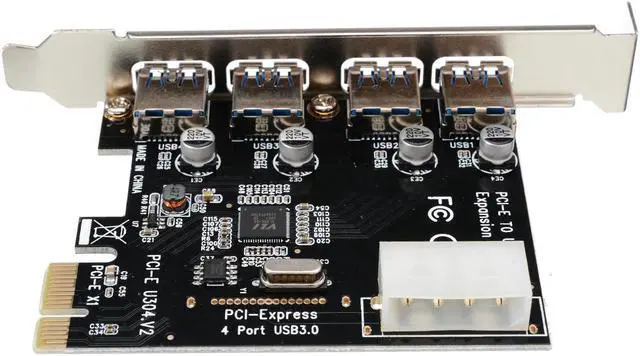 Alt view image 2 of 6 - For Desktop 1 Set Professional 4 Port PCI-E To USB 3.0 HUB PCI Express Expansion Card Adapter 5 Gbps Speed Pohiks