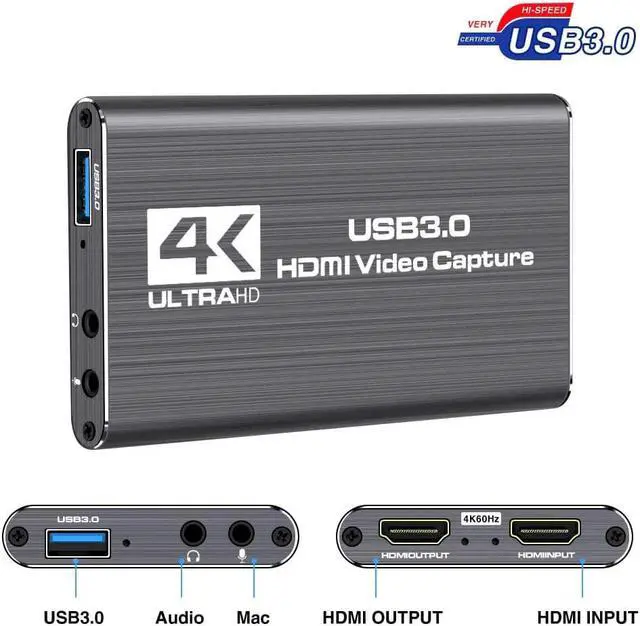 Alt view image 3 of 5 - USB 2.0  Game Capture Card 1080P 4K placa de video Reliable streaming Adapter For Live Broadcasts Video Recording