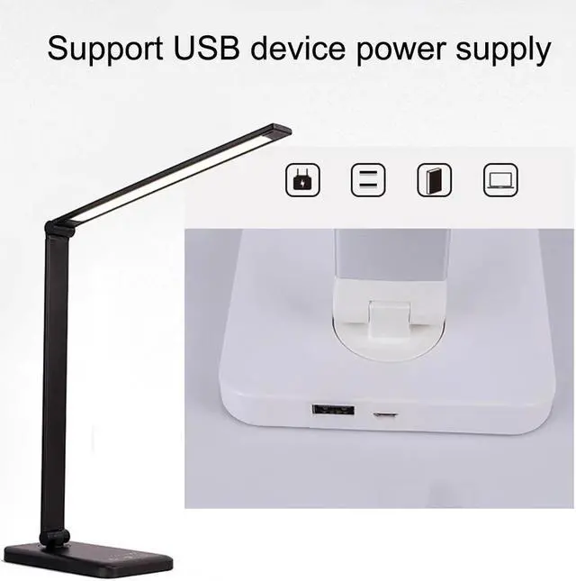 Alt view image 4 of 7 - 3D LED Desk Lamp Acrylic /Wood Bracket Bedside Decoration Night Light With 1.5M USB Cable Button Switch Bedroom Reading Lamp