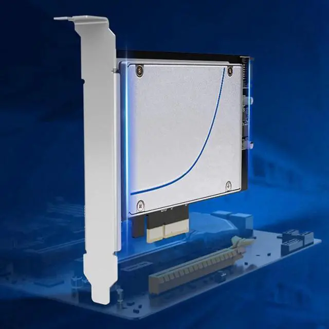 Alt view image 4 of 5 - 3.0 X4 to U.2 SFF-8639 Adapter Card U2 SSD GEN3 Card PCI-E Expansion Card X4 to 2.5Inch SATA Riser Card