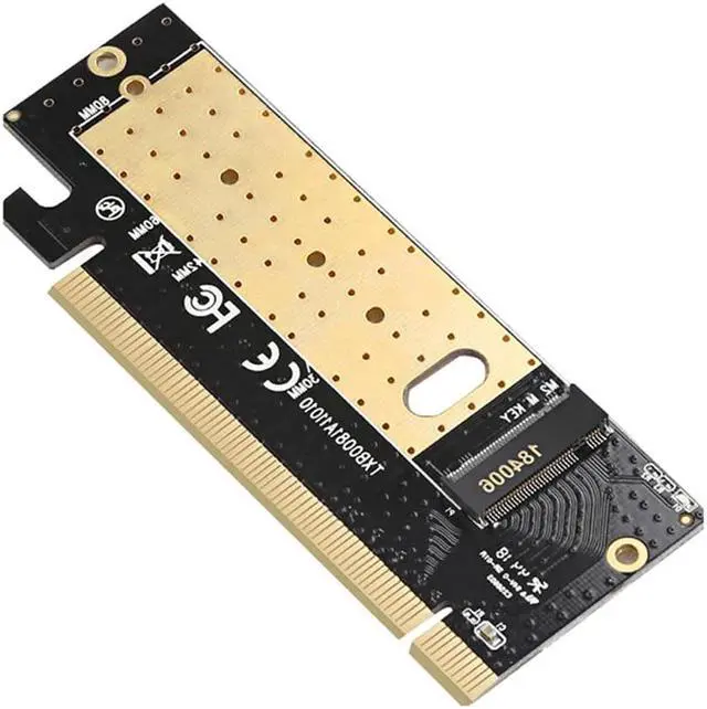 Alt view image 3 of 5 - NVMe M2 to PCIE 3.0 X16 SSD Adapter Controller Card M Key Interface Support PCI Express 3.0x16 SSD Disk