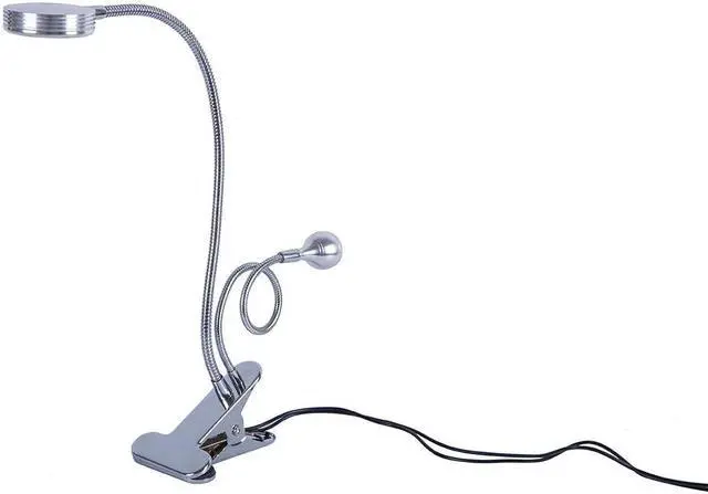 Main image of dimmable 360 degree bendable led table light double head decorate led desk lamp book reading light 4W clip working light