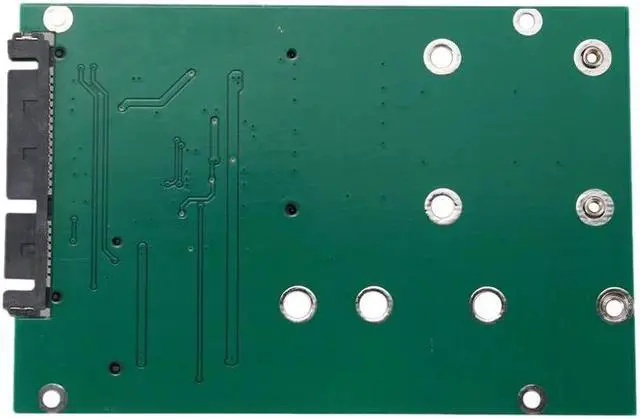 Alt view image 3 of 5 - 2 in 1 Mini PCI-E 2 Lane M.2 And mSATA SSD To SATA III 7+15 Pin Adapter