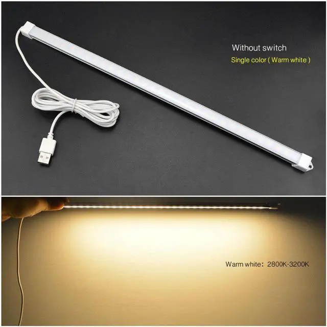 Alt view image 5 of 5 - DC 5V USB LED Desk lamp Hard Rigid Bar light 30 LEDs Lamp Tube For Night Children Study Reading Book Night Lighting