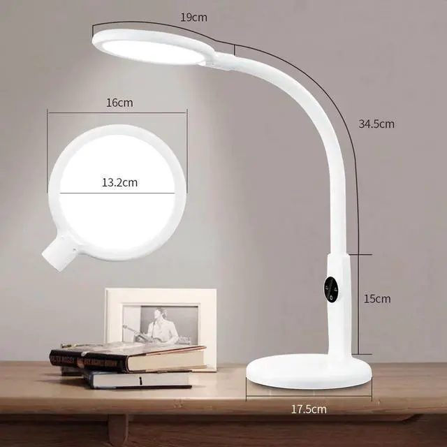 Alt view image 5 of 5 - Desk Lamp Touch Table Lamps For Living Room Gooseneck Desktop Foldable Dimmable Eye Protection Study Lamp Led Light