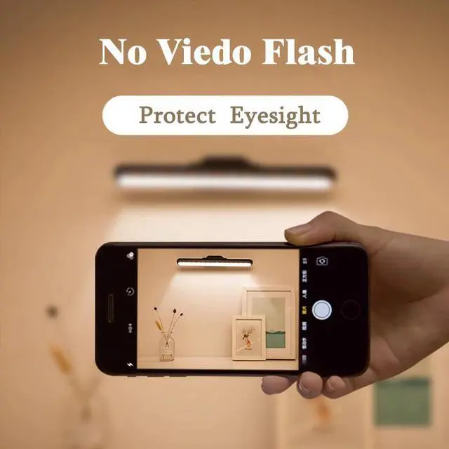 Alt view image 4 of 5 - Table Lamp Hanging Wireless Touch LED Desk Lamp Home Cabinet Study Reading Lamp Dimming USB Night Light Closet Wardrobe