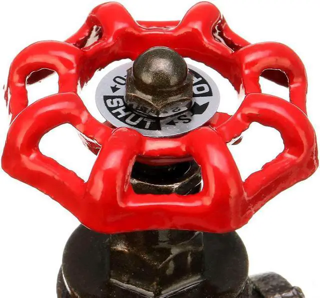 Alt view image 5 of 5 - Pipe Fixtures Lighting Industrial Lamp Stop Valve Light Switch For  Lamp Loft Style Iron Valve Vintage Table Lamp