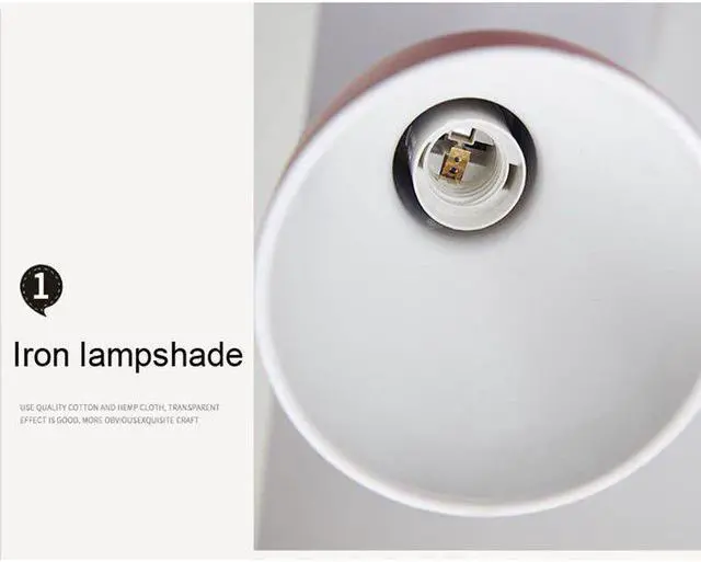 Alt view image 5 of 5 - Table Lamp for Bedroom Modern Bedside Lamp Office Bureau Led Desk Lamp Living Room Decoration Kids Book Reading Light E27