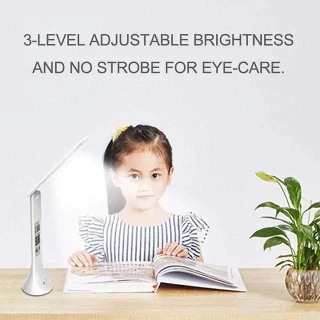 Alt view image 4 of 5 - Foldable Touch Desk Lamp 3-level Dimmable Eye-Care LED Reading Light Table Lamp For Reading  Table Light