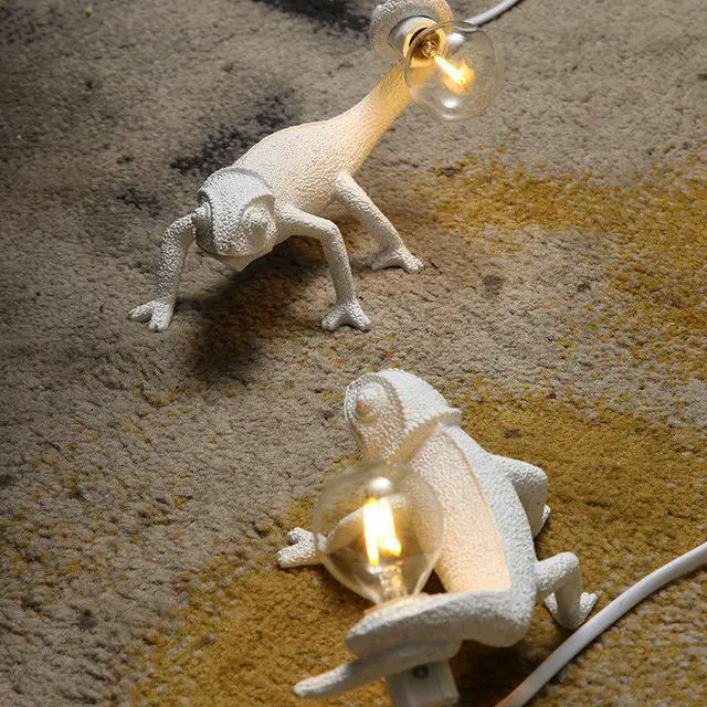 Alt view image 2 of 5 - Chameleon Table Lamp For Bedroom Home Art Deco LED Morden Desk lamp Design Decoration Nordic Seletti Animal Bedside Lamp