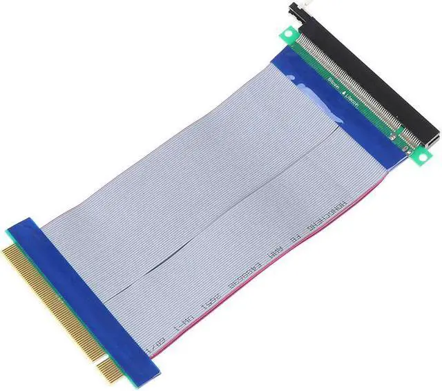 Alt view image 5 of 5 - 16x Flexible Cable Riser Card PCI Express Extension Port Adapter Graphics Video Card Extend Cord 18cm