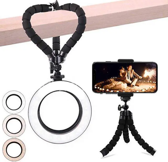 Alt view image 3 of 5 - 5V Ring Light LED Fill Lighting 16/21cm Dimmable Live Streaming Ring Lamp for Youtobe Photography Studio Phone Video