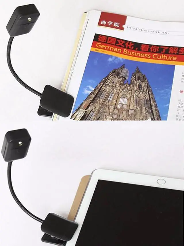 Alt view image 5 of 5 - Lamp Flexible Clip On Desk Lamp Amazon Kindle E-Reader Kobo Table Lamp Book Lights Bedroom  Study Table Lamp