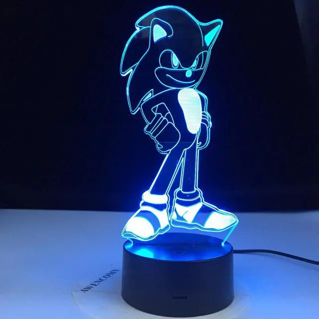 Main image of 3D Magical Moon LED Moonlight Desk Lamp USB Rechargeable 16 Color Change Touch Switch Bedside Lamp Christmas Baby Gift