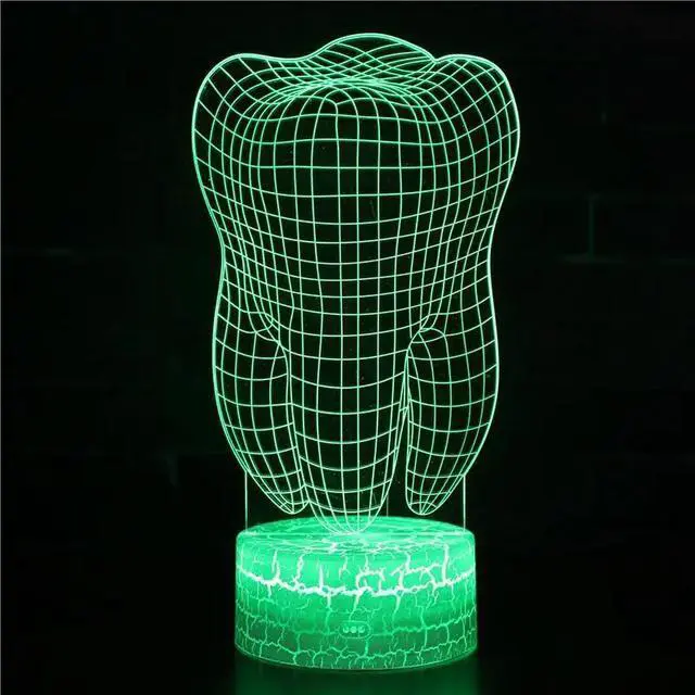 Alt view image 3 of 5 - 7 Color Change Led 3d Desk Lamp Remote Touch Switch Victory Sign Table Lamps For Children's Room Decoration 3d Night Light
