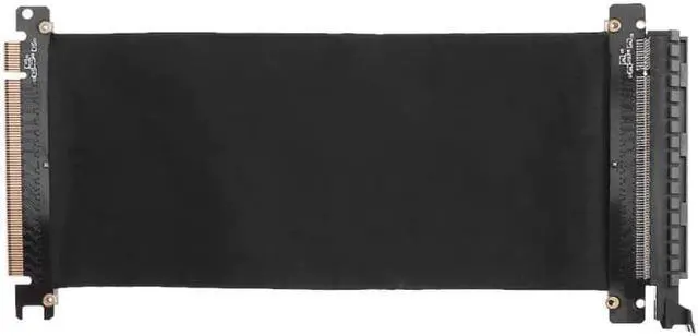 Alt view image 3 of 5 - 24cm PCI Express PCI-E 16X Flexible Cable Riser Card Extension Port Adapter Graphics Video Card Extend Cord For 1U 2U 3U Chassis