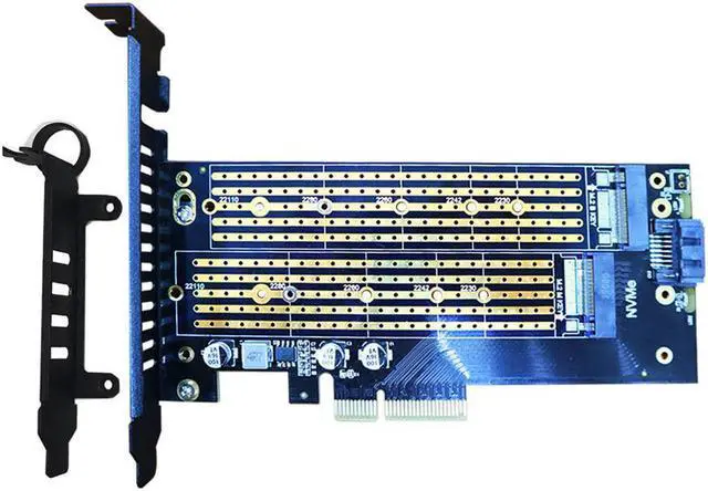 Main image of 2 in 1 M.2 PCIE Adapter for M.2 PCIE SSD (Key-M) and M.2 SATA SSD (Key B/B+M)