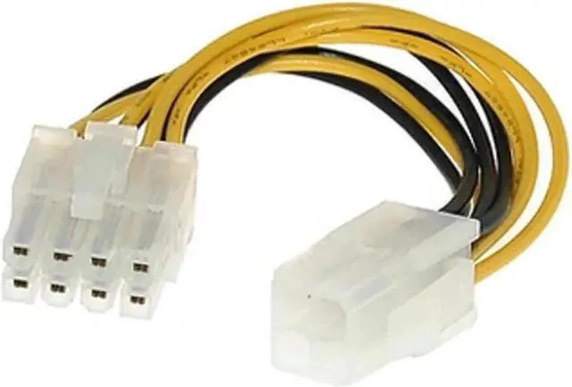 Alt view image 5 of 5 - 18cm ATX 4 Pin Male to 8 Pin Female EPS Power Cable Cord Adapter CPU Power Supply Wire Computer Cables Connectors #1010