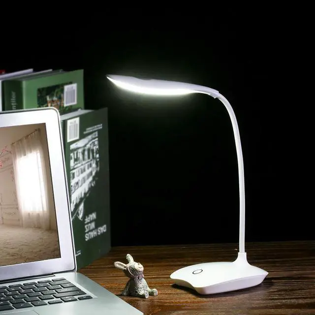Alt view image 3 of 5 - 3W Table Lamp Rechargeable Desk Lamp Study Lamp Touch Switch Modern Table Lamp Flexible For Student Reading Study Desk Light