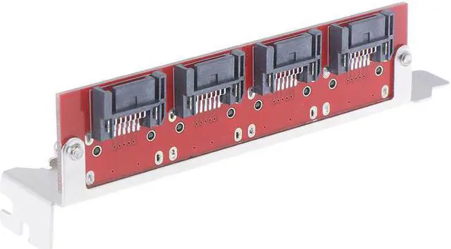 Alt view image 4 of 5 - 1pc SATA to eSATA ESATA to SATA Adapter Card two-way 4 Port PCI Bracket card