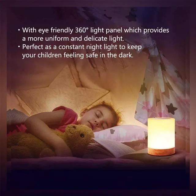 Alt view image 2 of 5 - bedside lamp simple  energy-saving high-quality night light LED smart bedside table lamp tactile controllable F4