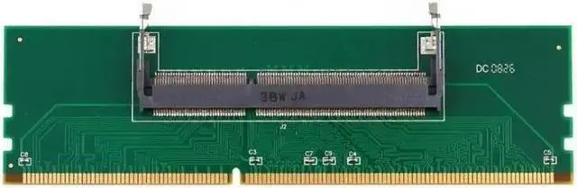 Alt view image 2 of 6 - DDR3 Notebook Memory to Desktop Memory Connector Adapter Card 200 Pin SO-DIMM to Desktop 240 Pin DIMM DDR3 Adapter