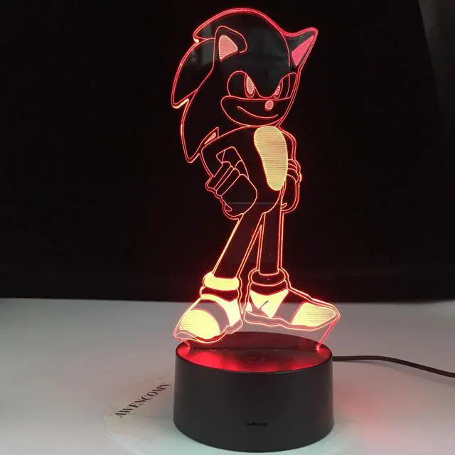 Alt view image 4 of 7 - 3D Magical Moon LED Moonlight Desk Lamp USB Rechargeable 16 Color Change Touch Switch Bedside Lamp Christmas Baby Gift