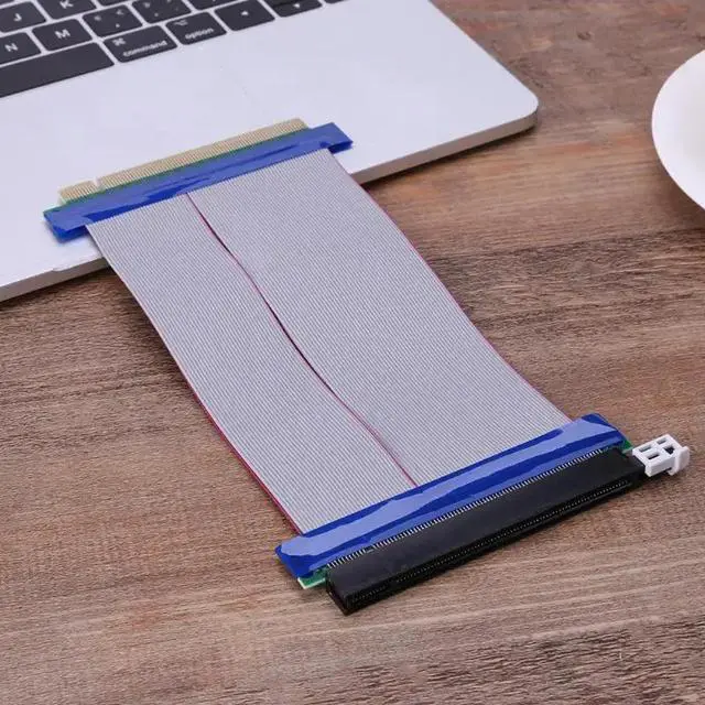 Alt view image 4 of 5 - 1pc 15cm PCI Express PCI-E 16X Riser Card Extender Flexible Extension Cable Riser Card Extension Port Adapter